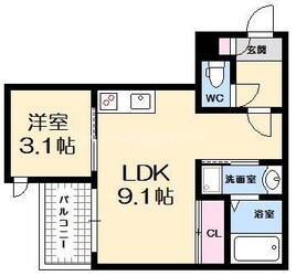 高須駅 徒歩4分 1階の物件間取画像